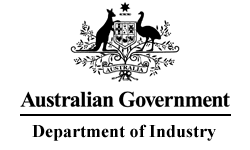 Australian Government Department of Industry logo